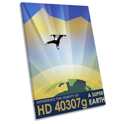 HD 40307G NASA Space Tourism - Wrapped Canvas Print