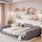 Galanti Upholstered Daybed With Cloud-shaped Backrest-253716211-253716210