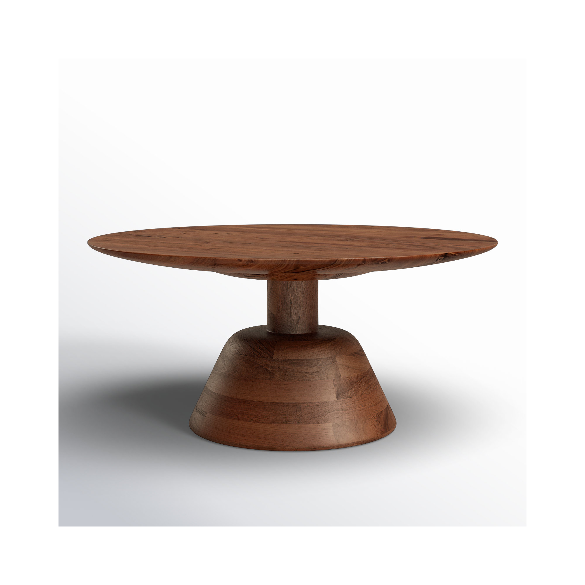 James Solid Wood Single Coffee Table, Brown