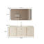 Meuble-lavabo mural en bois d'hévéa 59,06 po avec miroir-2116409553