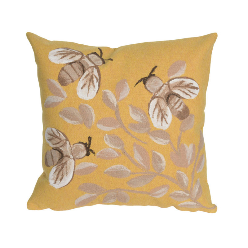 Housse et insert de coussin intérieur / extérieur Visions III Bees, Bleu