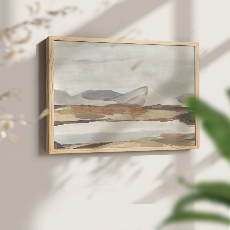 Dusky Mountain II - Reproduction encadrée - Restickable, Naturel, H 16 po x l 20 po