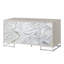Console élégante avec pieds et tablettes - Rangement élégant pour divers espaces