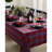 Red Tartan Plaid - 100% Pure Linen Christmas Tablecloth-555746813