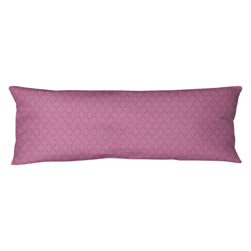 ArtVerse Rectangular Pillow Cover, Pink, Poly Fill, Plush Fleece