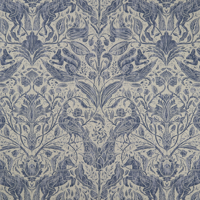 Country Garden Fabric, Ink
