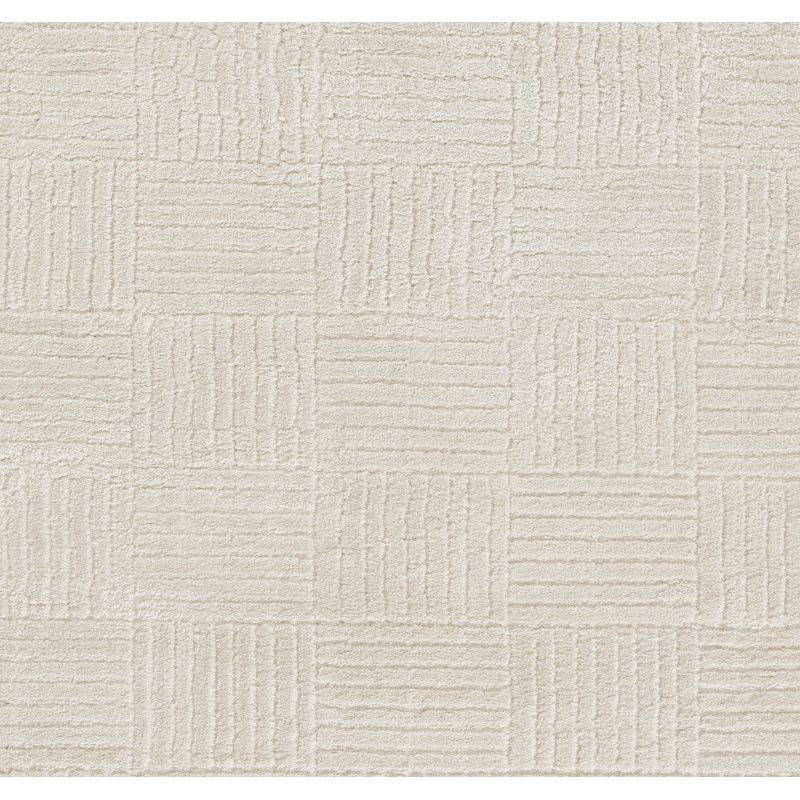 Tapis ivoire en polyester à motif géométrique Novograzt par Momeni Taylor 6 pi 7 po x 9 pi, Rectangle 6 pi 7 po x 9 pi