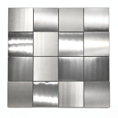 Paquet de 5 panneaux muraux 3D en métal 12 po x 12 po, tuiles décoratives texturées en acier inoxydable, panneaux muraux réfléchissants pour bar à la maison, salle de jeux, studio, décoration murale