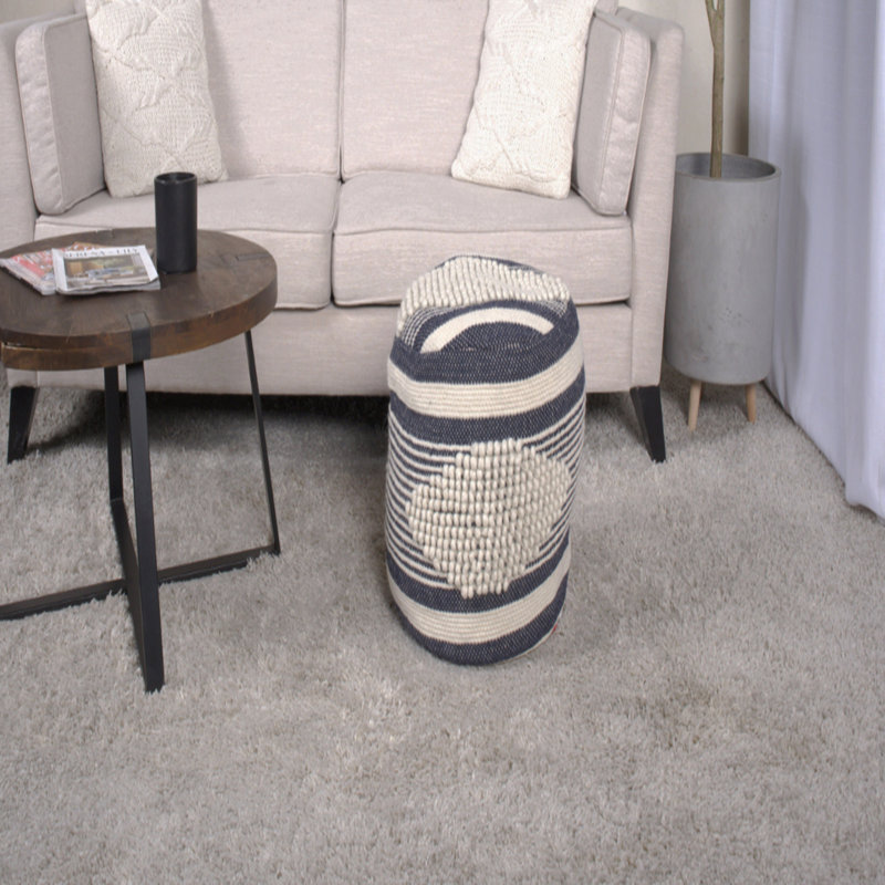 Repose-pieds cylindrique en tissu, repose-pieds