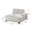 Chaise longue en velours côtelé Bahadur-1807497708