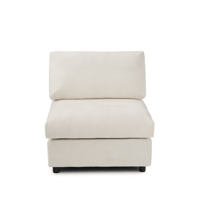 Slipcovered Armless Chair Cover