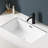 27.56 In. Undermount Rectangular Ceramic Bathroom Sink In Milk White