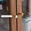 Vitrines en bois massif brun foncé