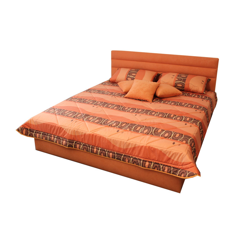 Seagle Polyester Abstract Bedspread, 160 x 200 cm, Brown