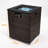 Wicker Fire Pit Column With Glass Wind Guard