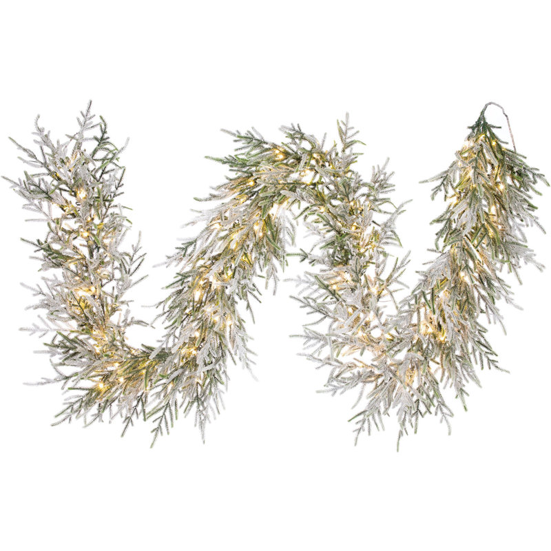 Remise en bois Guirlande de Noël Real Feel, Argent argent