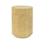 Table d'appoint cylindrique MGO, texture semblable au bois, couleur brun antique