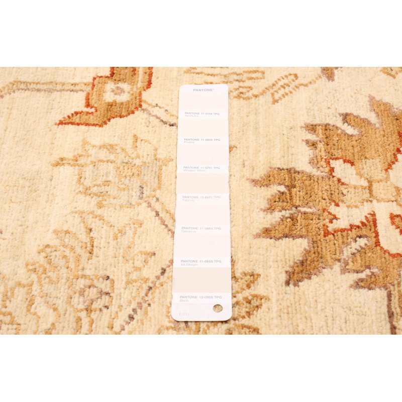 Tapis unique en laine noué à la main 6 pi 1 po x 8 pi 9 po nouvel âge Ahyanna
