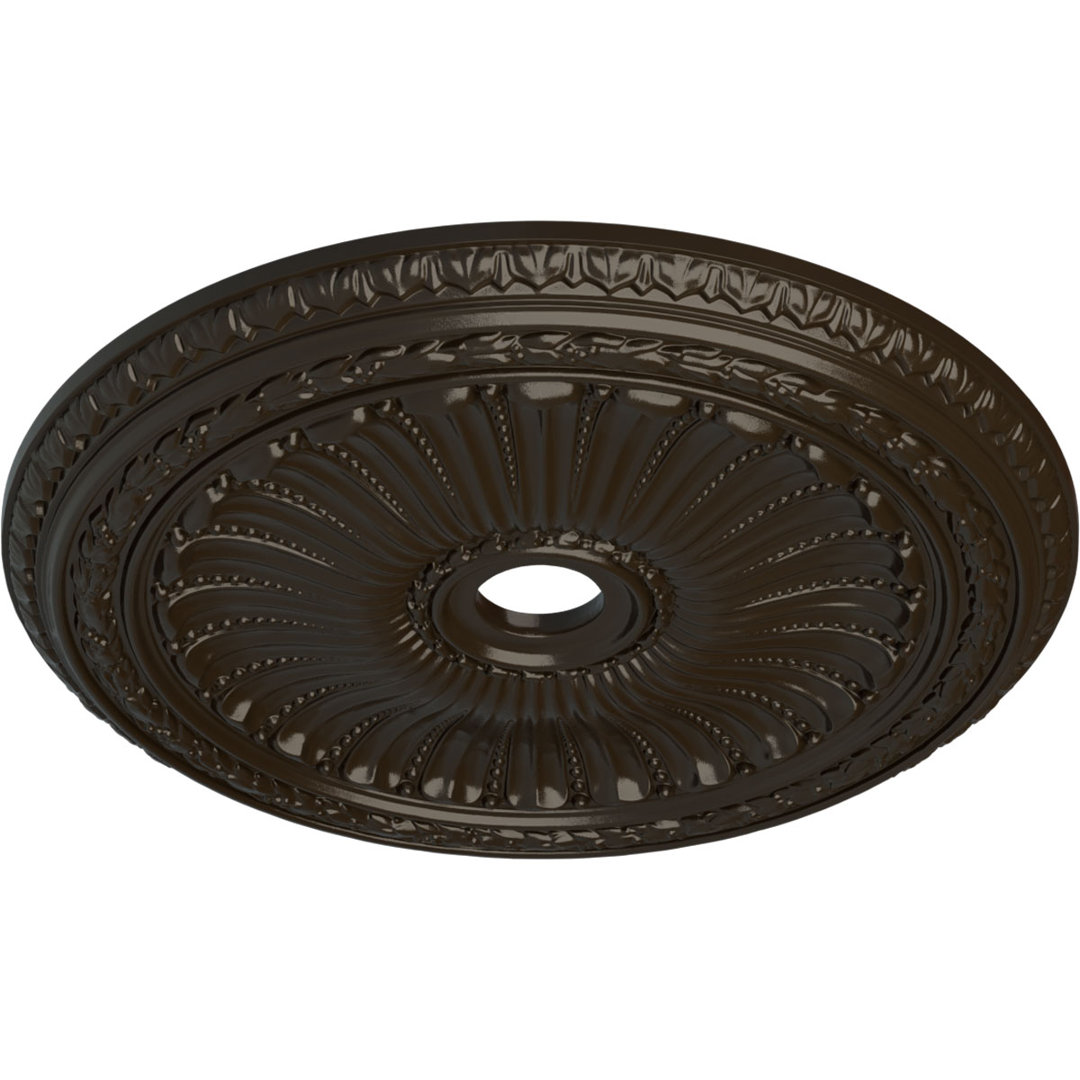 Endurathane Viceroy Ceiling Medallion, 35 1/8"OD x 4 7/8"ID x 2 1/2"P (Fits Canopies up to 4 7/8") Ekena Millwork 