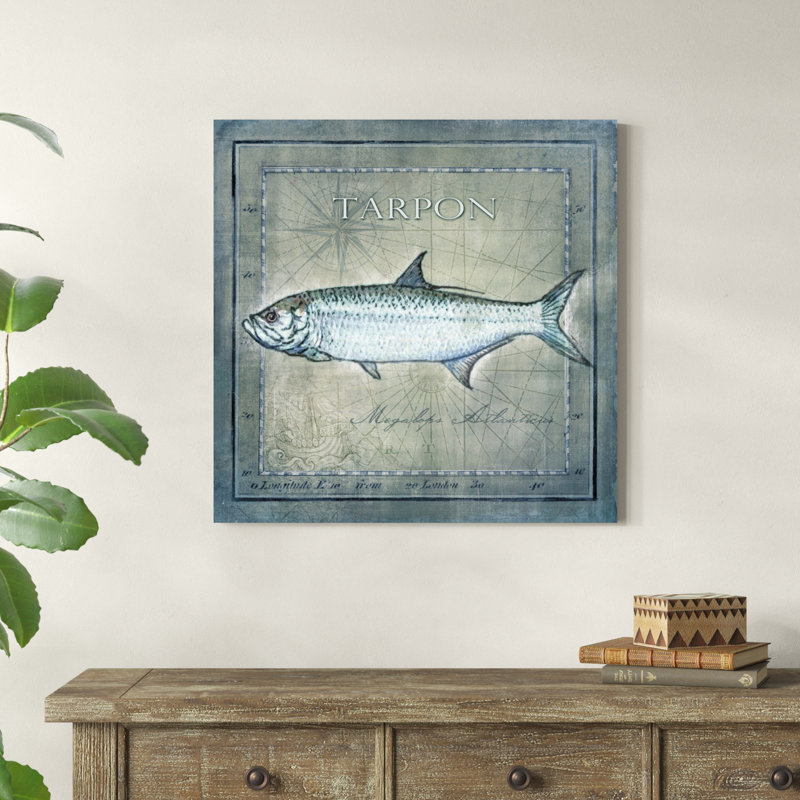 " Ocean Fish X ", 30" H x 30" W x 1.25" D
