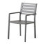 Chaise de salle à manger en aluminium (ensemble de 2)