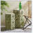 Outdoor Eliana Side Table Set, 2 PCS With Sunburst Cut-Out Design For Patio And Backyard Decor