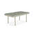 All-Weather Wicker & Glass Outdoor Patio Coffee Table 2-Person 42 in. - Durable Modern Weather-Resistant & Weatherproof Mixed-Material Seating Accessory for Porch & Patio