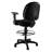 Backed Adjustable Height Ergonomic Industrial Stool with Footrest