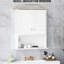 Bathroom Cabinet - Wall Mounted, 2 Doors, Adjustable Shelf, Over Toilet, White, Space Saving Model Modern