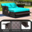 Arianit 65'' Wide Straight Steel Loveseat with Cushions-256373007