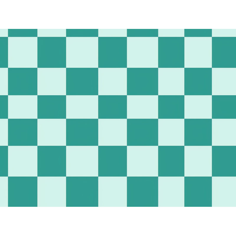 Machine Printed Comforter, Twin Extra Long Comforter, Turquoise/White Checkered