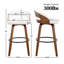 Ensemble de tabourets pivotants 3 pièces Carmavy-509253930-509253934