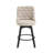 Swivel Upholstered 26'' Counter Stool Wood Leg-831263324