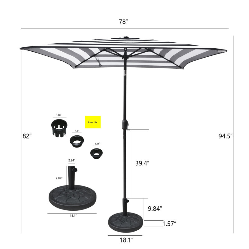 Anyla 78'' Market Umbrella