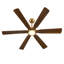 Ventilateur de plafond en bois massif à 6 pales avec finition dorée, contrôle intelligent de l'application, moteur réversible à courant continu, lumière DEL 3 couleurs et fonctionnement silencieux à 6 vitesses (tiges verticales de 6 po / 12 po / 24 po)-1795384144