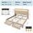 Upholstered Platform Storage Bed Frame With 2 Drawers & 2-Tier Led Storage Headboard, Usb & Type-C Charging Ports-712044364-712044466