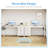 40" Small Computer Home Office Desk For Bedroom With Fabric Drawers & File Cabinet, Cloth Storage Bag And Hook, Writing Study Work Table For Small Space, White