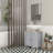 Pedestal Sink Storage Cabinet, Under Sink Cabinet, Bathroom Vanity Cabinet With U-Shape And Adjustable Internal Shelf, Gray