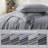Solayne 100% Washed Cotton Duvet Cover Set with Faux Hemp Texture, Solid Color, Zipper Closure and Corner Ties-111685179-111685170