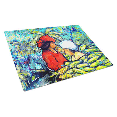 Market Day Glass Cutting Board