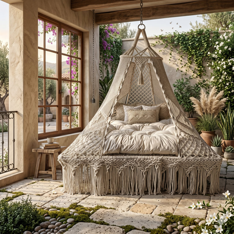 Balancelle suspendue pour patio et jardin Alva