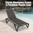 Pool Lounge Chairs Set Of 2 With Side Table, Aluminum Adjustable Outdoor Chaise Lounge With Wheels, All Weather Poolside Chairs For Deck Lawn Patio Backyard, Textilene Dark Gray-1155896324