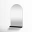 Sicily Flat Wall Mirror with Shelves