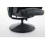 Fauteuil inclinable et pivotant à 360 ° en cuir de massage avec repose-pieds-65232667