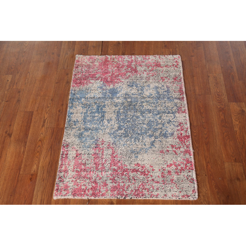 Contemporary Abstract Oriental Rug 2x3