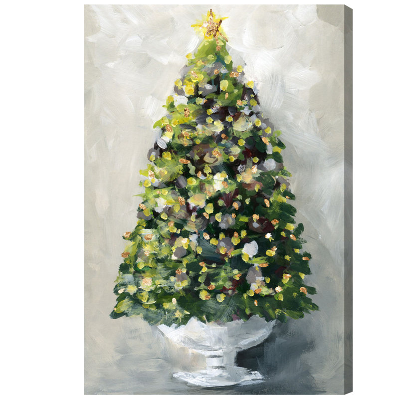 " Christmas Tree 1 " Painting Print, 54" H x 36" W 