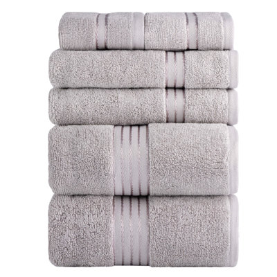 Ensemble de serviettes de bain en coton Jordan-Dale - Accessoires de salle de bain avec serviettes lavables à la machine