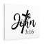 John 3:16 - Wrapped Canvas Print-456206730