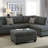 3-PC SECTIONAL Polyfiber Sectional Sofa-1320235171
