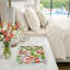 Plumeria Red Acrylic Rectangle Decorative Tray-2097013532